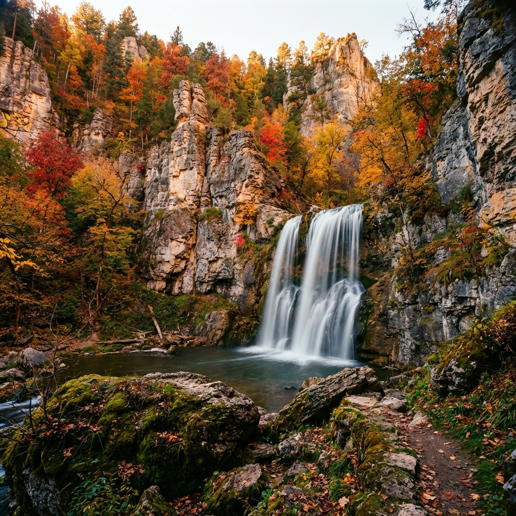 Waterfall in Spearfish Canyon